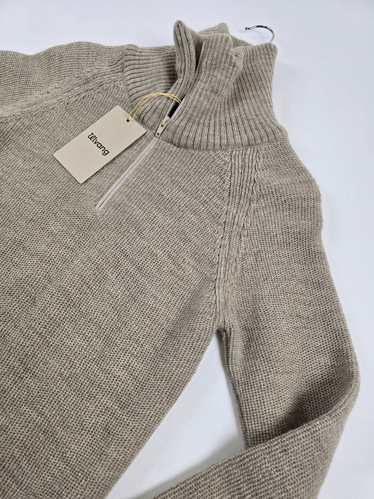 Ulvang All time Graze Half Zip Sweater DK Sand Womens S