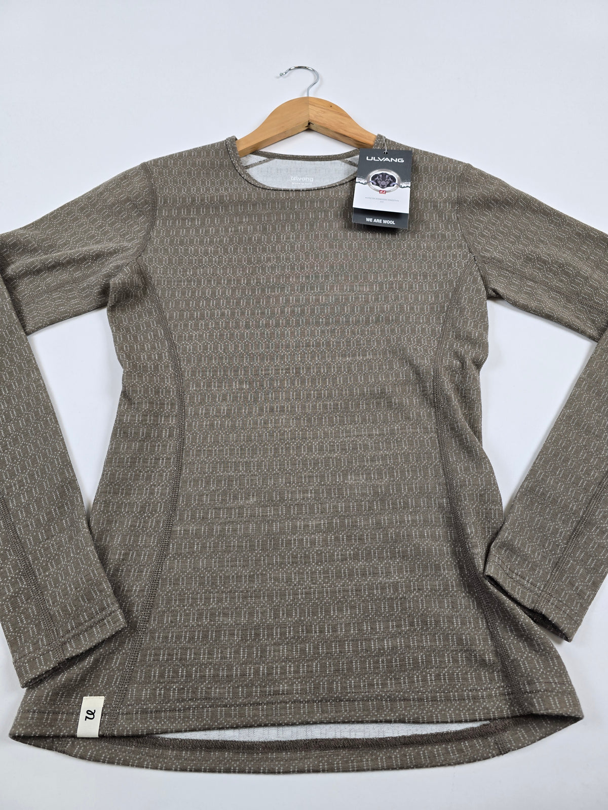 Ulvang Peak map Half Zip Baselayer Sand Stone Womens S