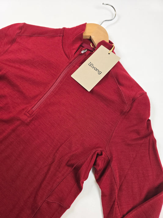 Ulvang Hero Half Zip Baselayer Biking Red Womens S