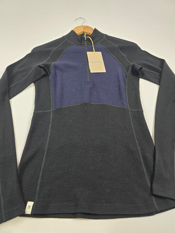 Ulvang Peak Map Half Zip Baselayer Navy Blue Womens S
