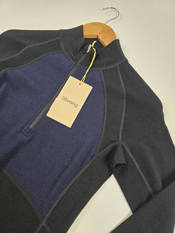 Ulvang Peak Map Half Zip Baselayer Navy Blue Womens S
