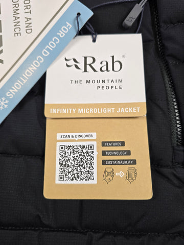 Rab Infinity Microlight Jacket Black Men XL