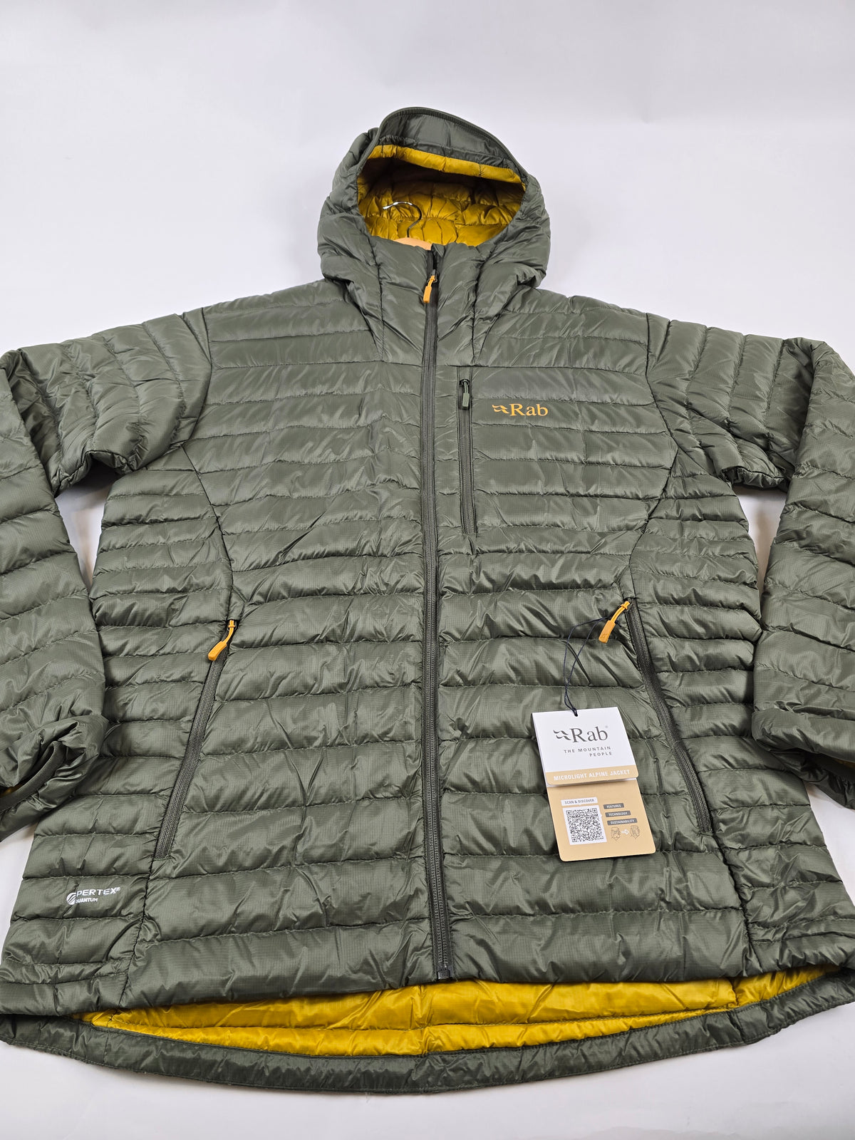 Rab Microlight Alpine Jacket Light Khaki Heren X-Large