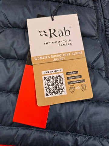 Rab Microlight Alpine Jacket Wmns Orion Blue Dames S