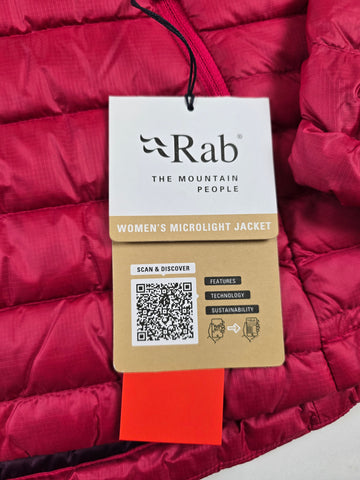 Rab Microlight Jacket Wmns Watermelon Dames S