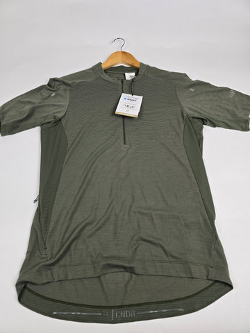 Rab Cindercrino Zip Tee Light Khaki M