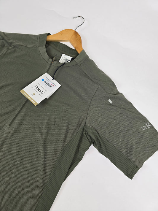 Rab Cindercrino Zip Tee Light Khaki M