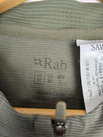 Rab Cindercrino Zip Tee Light Khaki M