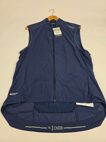 Rab Cindercrino Zip Tee Orion Blue M