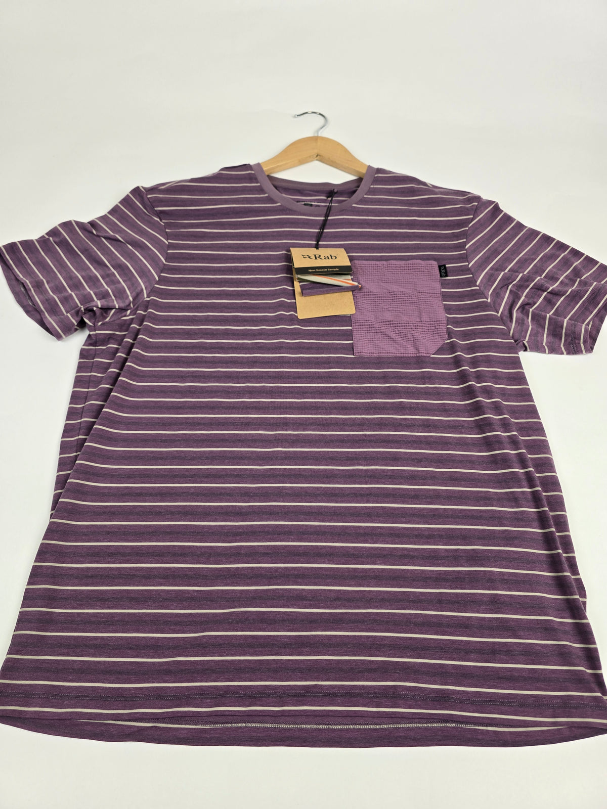 Rab Rivelin Stripe Pocket Tee Iris Stripe M