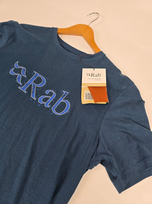 Rab Stance Tech Sketch Tee Tempest Blue L