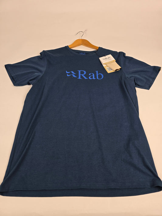 Rab Stance Logo Tee Tempest Blue L
