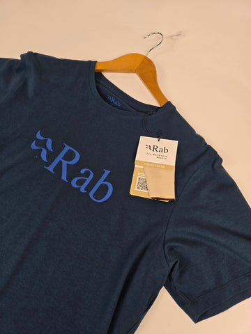 Rab Stance Logo Tee Tempest Blue L