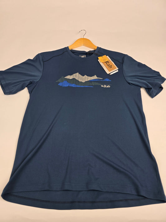 Rab Force Aspect Tee Tempest Blue M