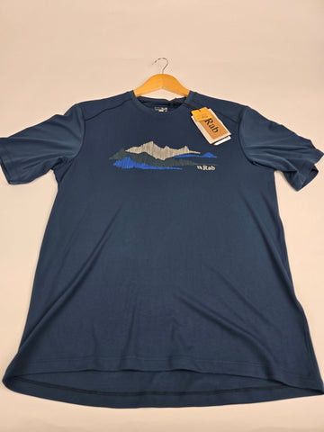 Rab Force Aspect Tee Tempest Blue M