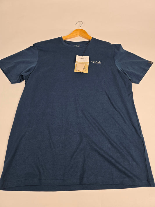 Rab Stance Mountain Peak Tee Tempest Blue L