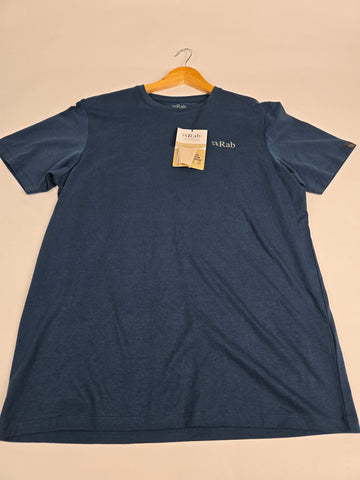 Rab Stance Mountain Peak Tee Tempest Blue L