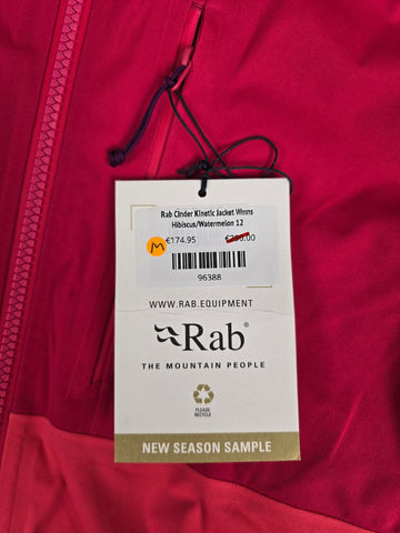 Rab Cinder Kinetic Jacket Wmns Hibiscus/Watermelon 12