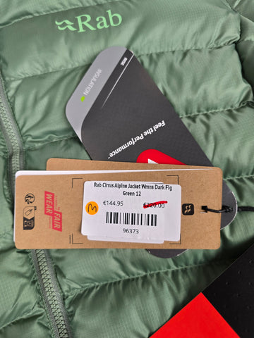 Rab Cirrus Alpine Jacket Wmns Dark Fig Green 12
