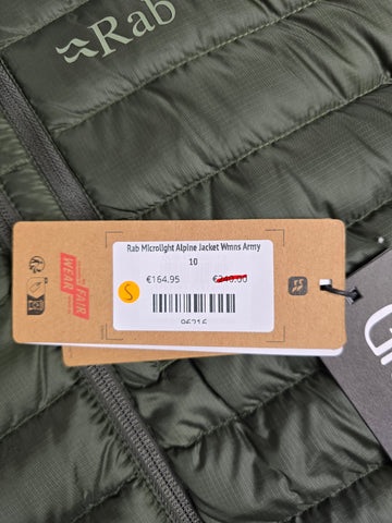 Rab Microlight Alpine Jacket Wmns Army 10