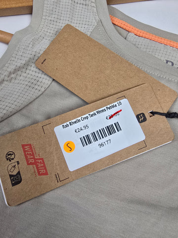 Rab Rivelin Crop Tank Wmns Pebble 10
