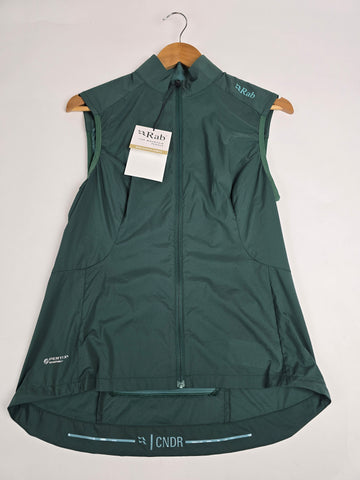 Rab Cinder Windveil Vest Wmns Green Slate 10