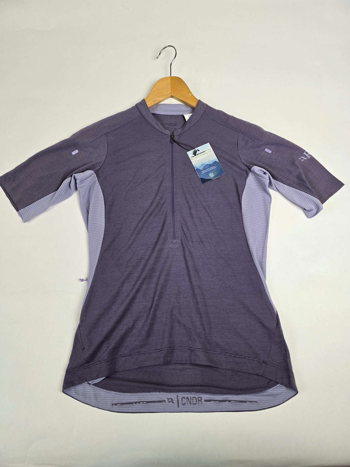 Rab Cindercrino Zip Tee Wmns Purple Sage 10