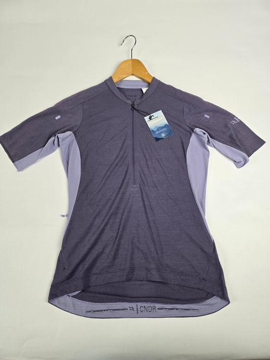 Rab Cindercrino Zip Tee Wmns Purple Sage 10