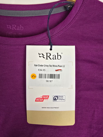 Rab Cinder Crimp Tee Wmns Plum 12
