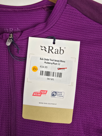 Rab Cinder Tract Jersey Wmns Mulberry/Plum 12