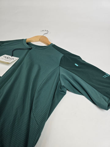 Rab Cinder Tract Jersey Wmns Green Slate/Eucalyptus 10