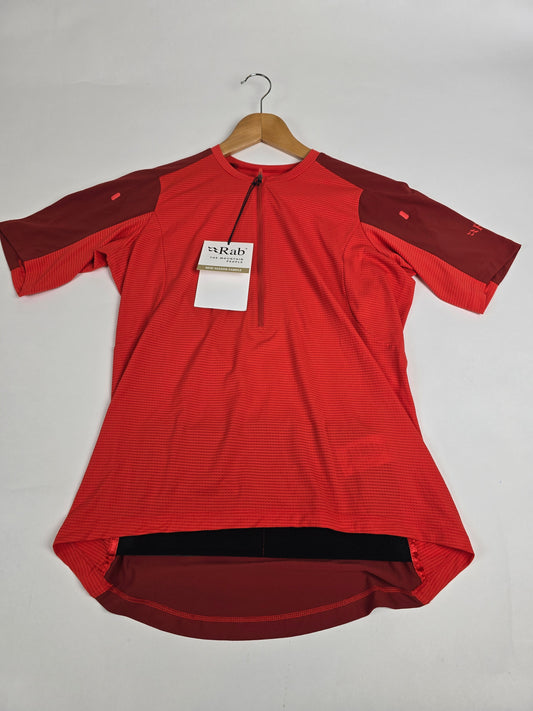 Rab Cinder Tract Jersey Wmns Tuscan Red/Red Grapefruit 10