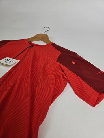 Rab Cinder Tract Jersey Wmns Tuscan Red/Red Grapefruit 10
