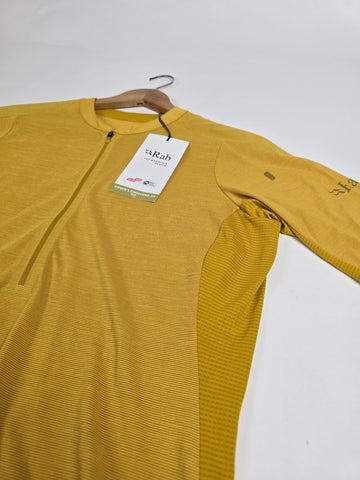 Rab Cindercrino Zip Tee Wmns Sahara 12