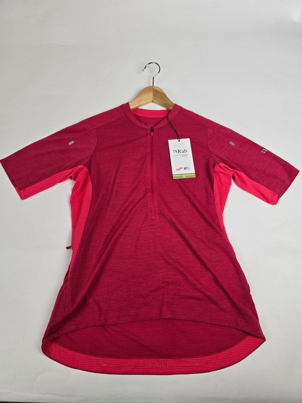 Rab Cindercrino Zip Tee Wmns Watermelon 12