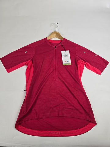 Rab Cindercrino Zip Tee Wmns Watermelon 12