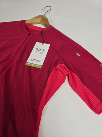Rab Cindercrino Zip Tee Wmns Watermelon 12
