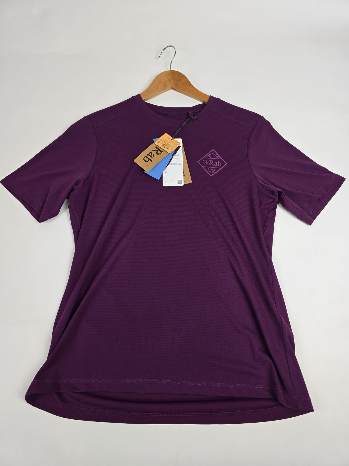Rab Force Stamp Tee Wmns Mulberry 10