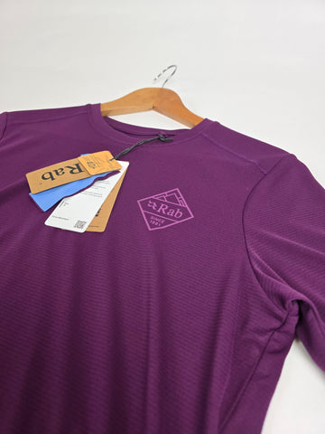 Rab Force Stamp Tee Wmns Mulberry 10