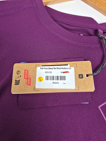 Rab Force Stamp Tee Wmns Mulberry 10