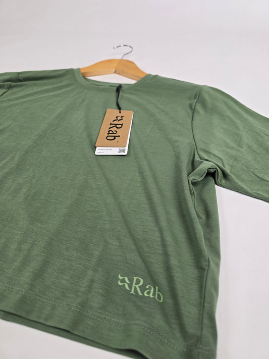 Rab Rivelin Crop Tee Wmns Dark Fig Green 10
