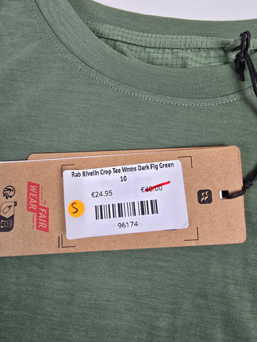 Rab Rivelin Crop Tee Wmns Dark Fig Green 10