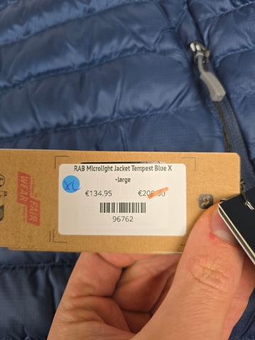 RAB Microlight Jacket Tempest Blue X-large