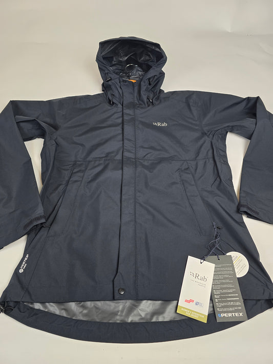 RAB Downpour Eco Jacket Wmns Black Size 14