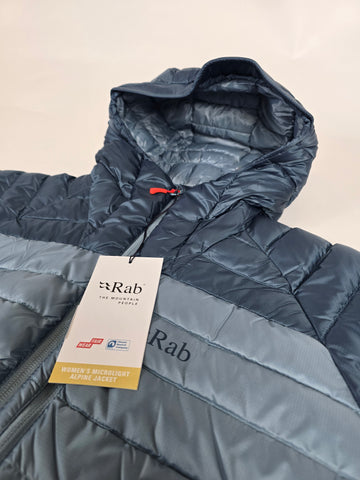 RAB Microlight Alpine Jacket Wmns Orion Blue/citadel Size 16