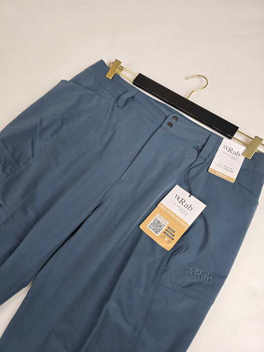 RAB Incline Light Pants Wmns Orion Blue Size 16 Regular Leg