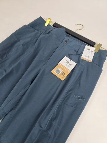 RAB Incline Light Pants Wmns Orion Blue Size 16 Regular Leg
