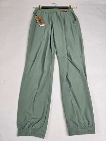 RAB Momentum Pants Wmns Dark Fig Green Size 10 Regular Leg