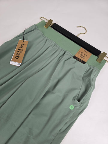 RAB Momentum Pants Wmns Dark Fig Green Size 10 Regular Leg