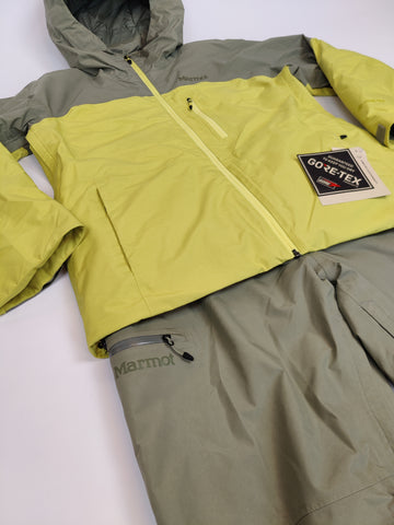 Marmot Lightray GORE-TEX Ski Set VETIVER/LIMELIGHT Wm's Size M